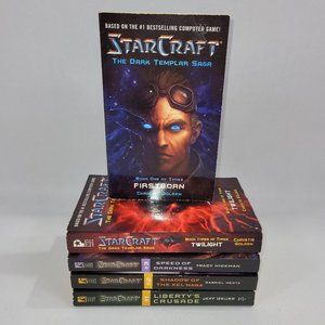 Starcraft 5 Sc-Fi Fantasy RPG Video Game Softcover Book Lot Novel